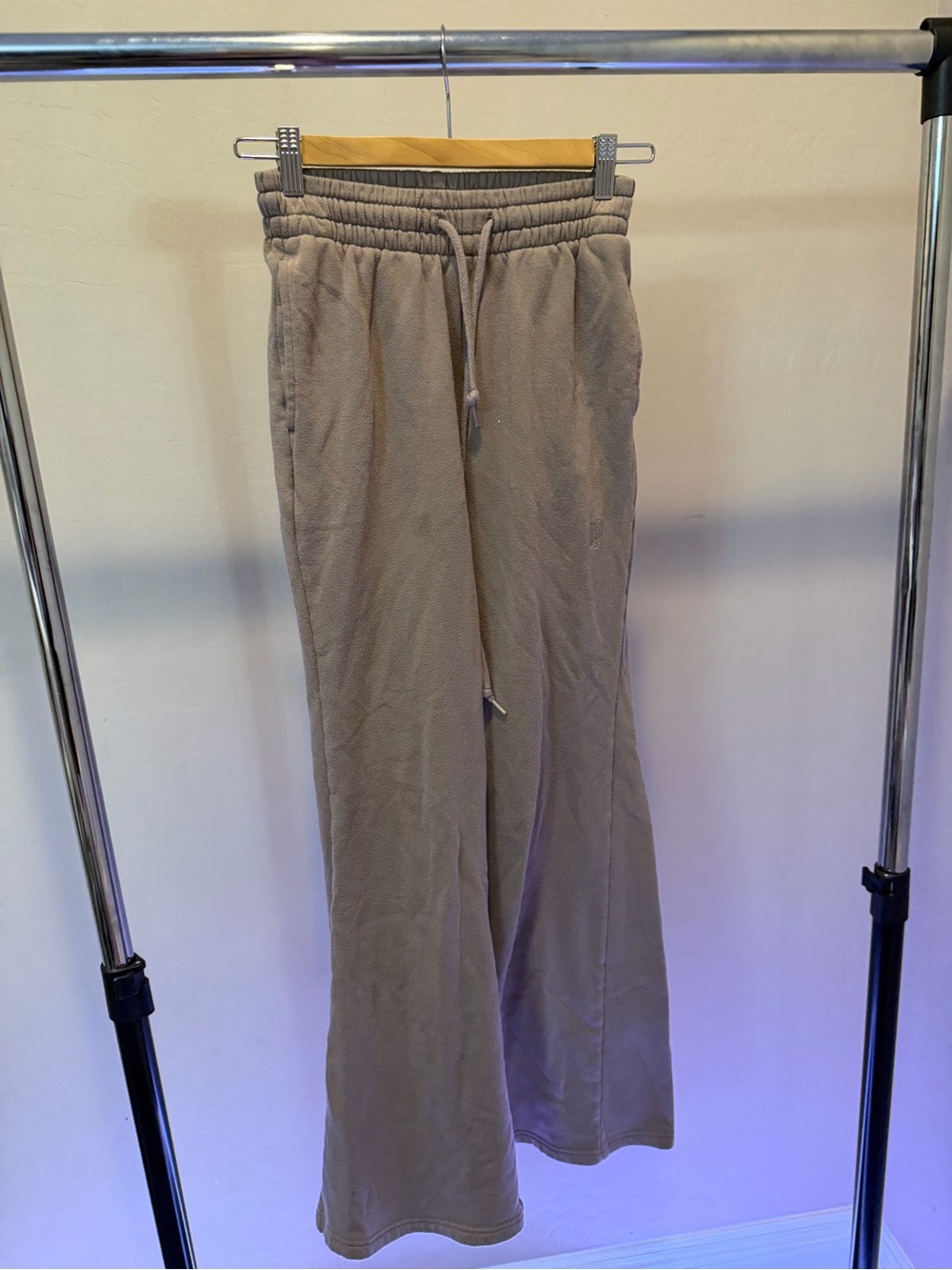 PINK Victoria's Secret Flare Sweatpants in Taupe